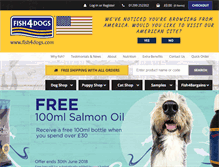 Tablet Screenshot of fish4dogs.com